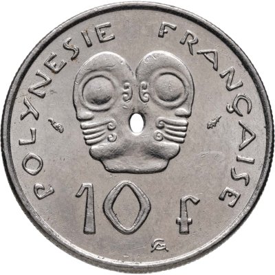 купить Французская Полинезия 10 франков (francs) 1993