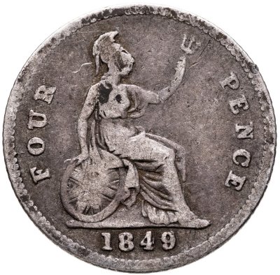 купить Великобритания 4 пенса (pence) 1849