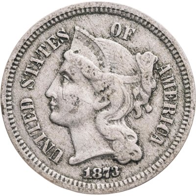 купить США 3 цента (cents) 1873 Three Cent Nickel