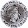 Купить Тувалу 2 доллара 2018 «Единорог», в футляре с сертификатом