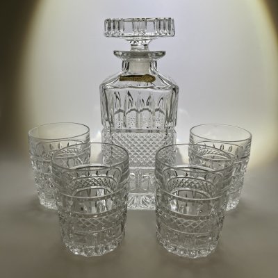 купить Набор для виски "Brittany" на 4 персоны, хрусталь, Bohemia Crystal (Bohemia Glass), Чехословакия, 1970-1980 гг.