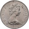 Купить Великобритания 25 пенсов (pence) 1972 "Королевская серебряная свадьба"