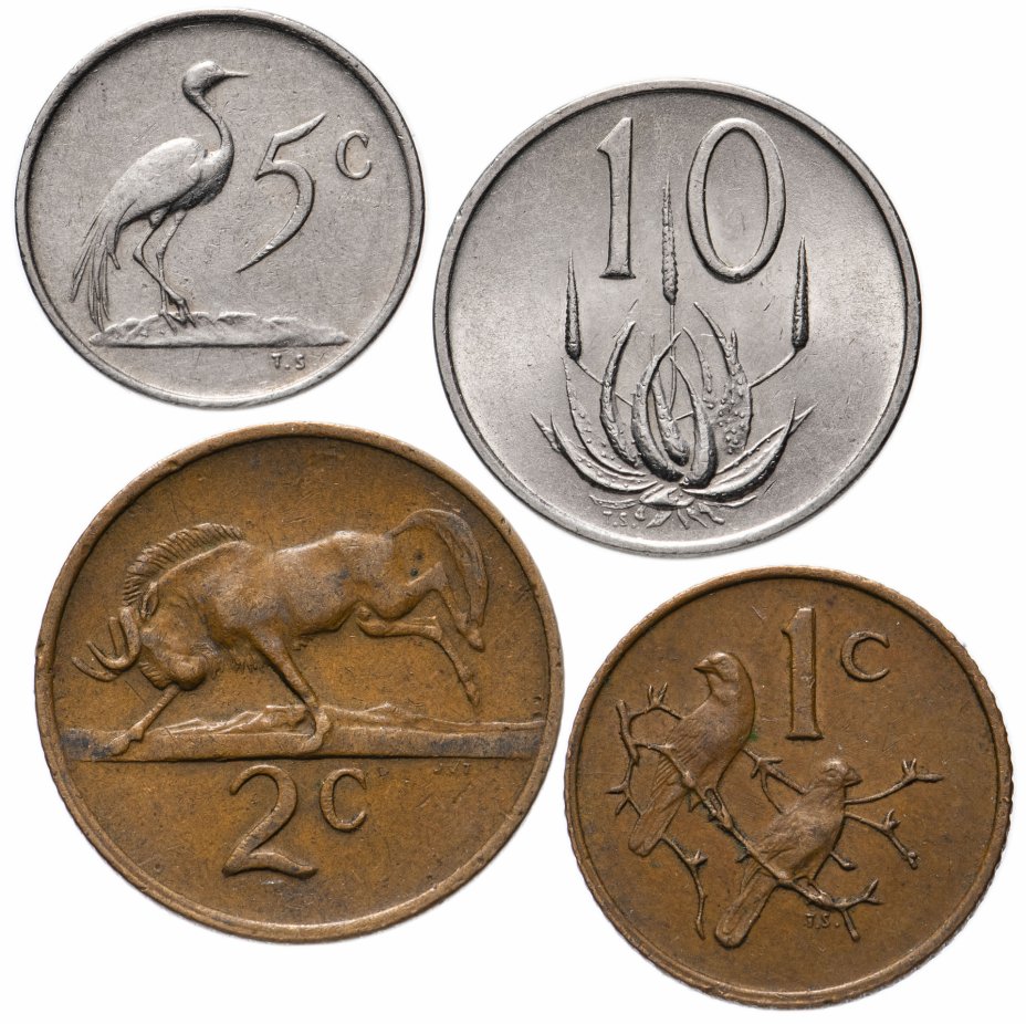 купить ЮАР набор монет 1970 (4 монеты)