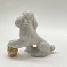 Купить Статуэтка "Пудель с мячом", фарфор, роспись, люстр, Дулевский фарфоровый завод (Дулёво), Российская Федерация, 2000-2010 гг.