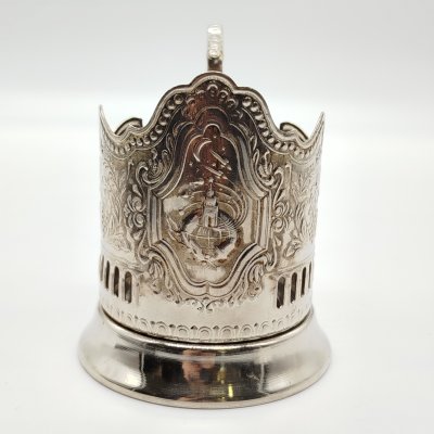 купить Подстаканник "Советский космос", мНЦ (медь-никель-цинк), Кольчугинский завод цветных металлов, СССР, 1960-1990 гг.