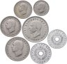 Купить Греция набор из 7 монет (10, 20 и 50 лепт 1, 2, 5 и 10 драхм) 1954 - 1965 год - король Павел I