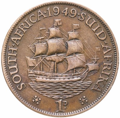 купить ЮАР 1 пенни (penny) 1949
