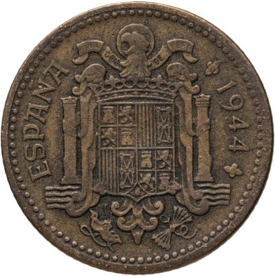 купить Испания 1 песета (peseta) 1944