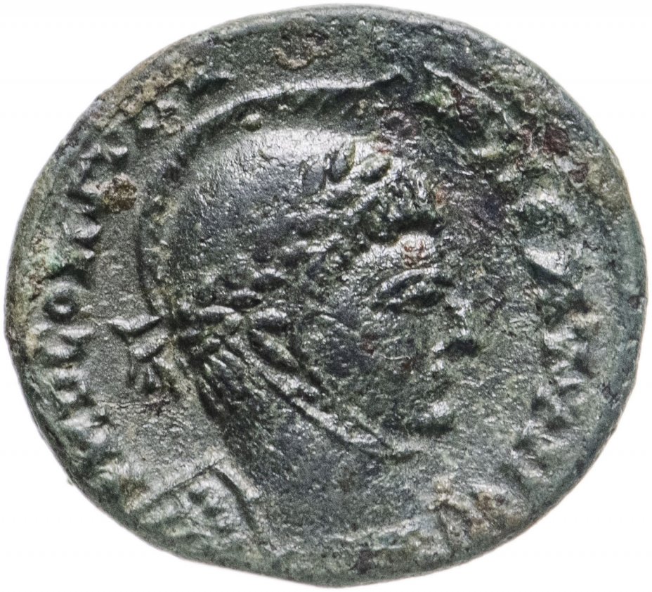 купить Римская Империя, Константин I, 306–337 годы, Нуммий (реверс: два война держат копье и опираются на щит, 2 штандарта)
