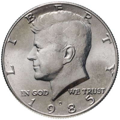 купить США 50 центов (1/2 доллара, half dollar) 1985 D "Kennedy Half Dollar (Кеннеди)"