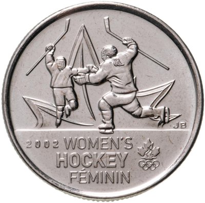 купить Канада 25 центов (cents) 2009 "Женский хоккей"