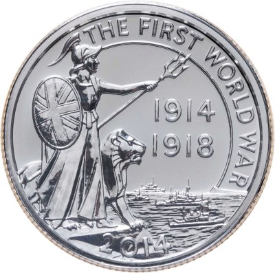 купить Великобритания 20 фунтов (pounds) 2014 "100 лет со дня начала Первой Мировой войны" в буклете