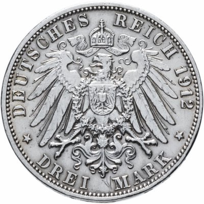 купить Германская Империя (Баден) 3 марки 1912 "G"