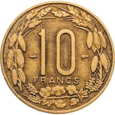 купить Экваториальная Африка и Камерун 10 франков (francs) 1958