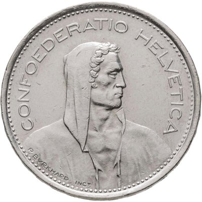 купить Швейцария 5 франков 1969
