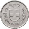 Купить Швейцария 5 франков 1969