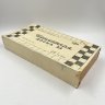 Купить Набор для игры в шашки (доска и шашки), дерево, пластик, СССР, 1980-1990 гг.