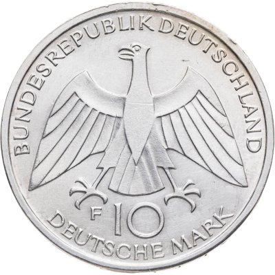 купить Германия 10 марок (mark) 1972 F XX летние Олимпийские Игры, Мюнхен 1972 - Узел знак монетного двора: "F" - Штутгарт