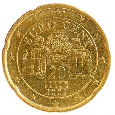 Купить Австрия 20 евро центов 2002