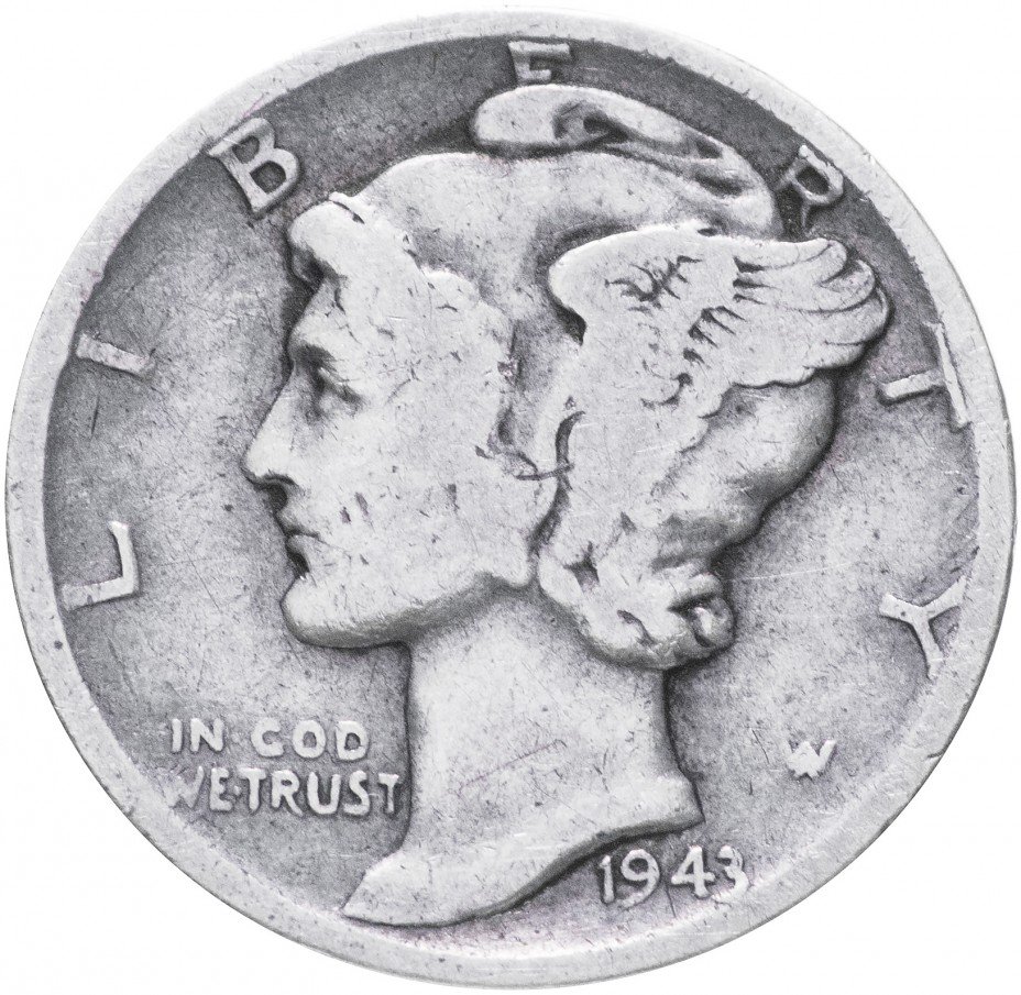 купить США 1 дайм (10 центов) 1943