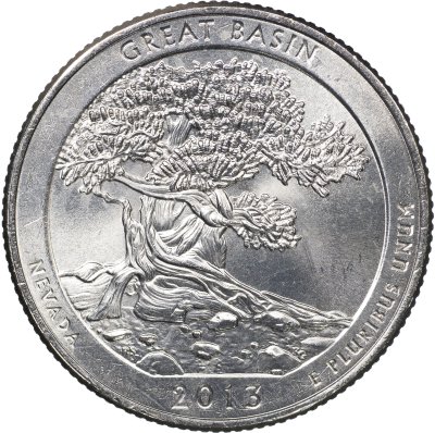 купить США 25 центов [Квотер] 2013 P [KM#544] "Национальный парк Грейт-Бейсин - Great Basin [Nevada]"