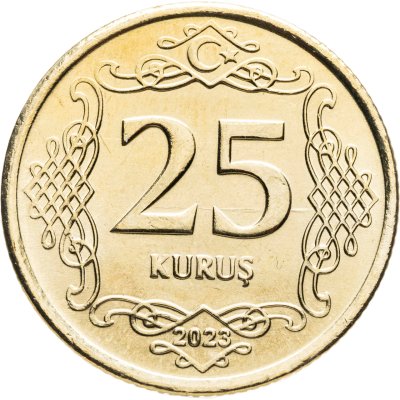 купить Турция 25 курушей (kurus) 2023
