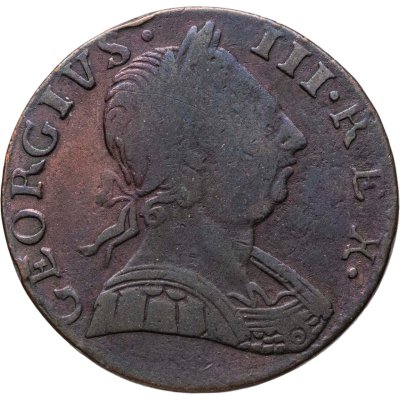 купить Великобритания, король Георг III 1/2 пенни (penny) 1775