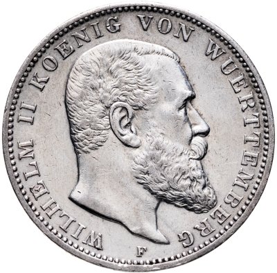 купить Германская Империя, Вюртемберг 3 марки 1912 F