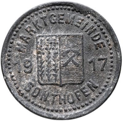 купить Германия, "Зонтхофен" 5 пфеннигов 1917 нотгельд