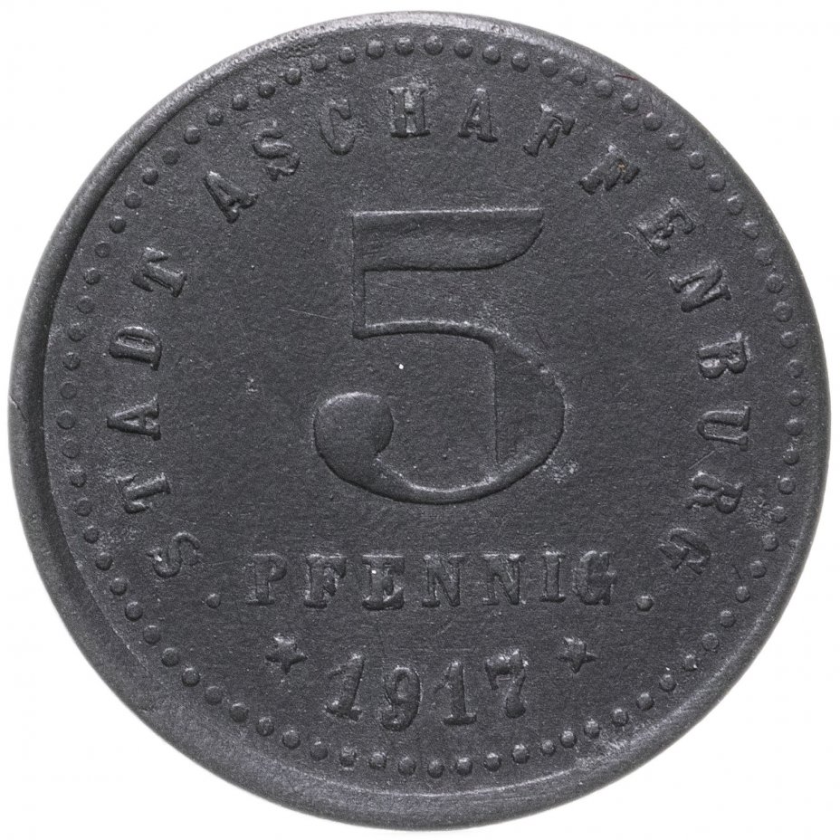 купить Германия (Ашаффенбург) нотгельд  5 пфеннигов 1917