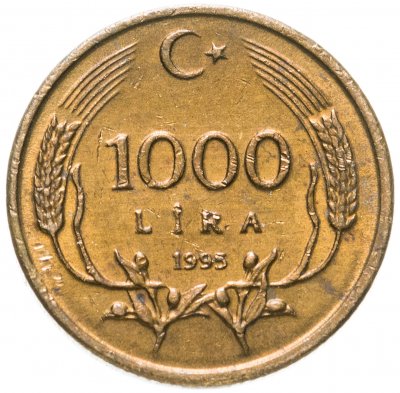 купить Турция 1000 лир (lira) 1995-1998, случайный год