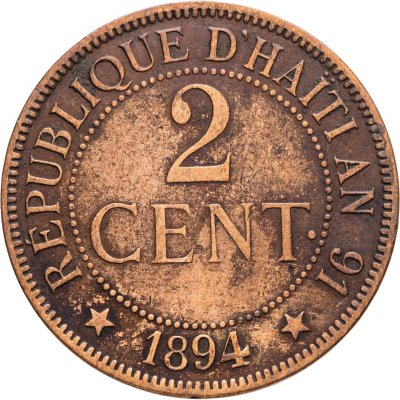 купить Гаити 2 сантима (centimes) 1894