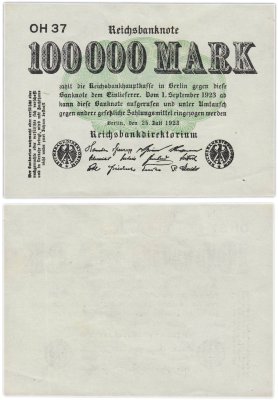 купить Германия 100000 марок 1923