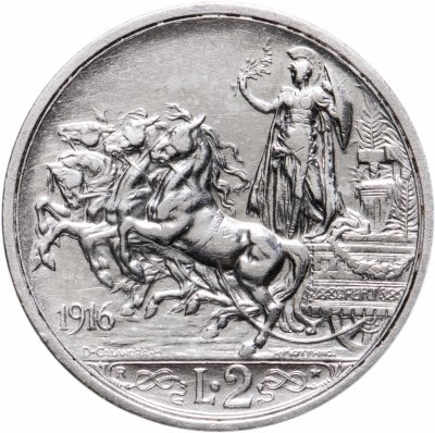 купить Италия 2 лиры 1916