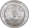 Купить США 50 центов (1/2 доллара, half dollar) 1995 S "XXVI летние Олимпийские Игры, Атланта 1996 - Бейсбол"