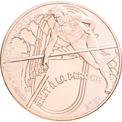 купить Франция 1/4 евро (euro) 2024 "Олимпийские игры в Париже 2024 - Прыжки с шестом"
