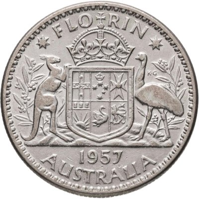 купить Австралия 2 шиллинга (флорин) 1957