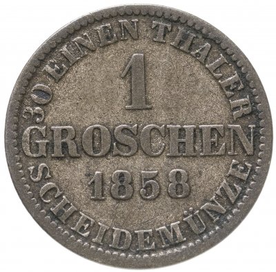 купить Германия, Ганновер 1 грош - 1/30 талера 1858