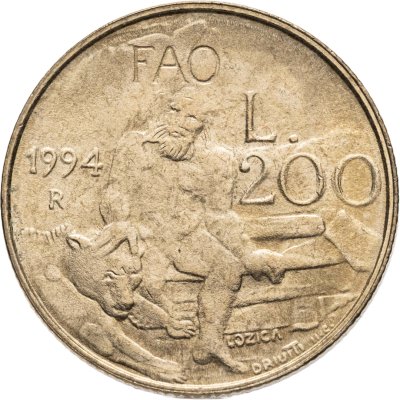 купить Сан-Марино 200 лир (lire) 1994