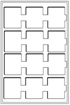 купить Планшет для монет в холдерах, на 12 ячеек. формат S (Leuchtturm, Германия), 2 шт.
