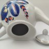 Купить Чайник доливной, украшенный цветочным декором, фарфор, роспись, золочение, Полонский завод художественной керамики (Полонное ЗХК), СССР, 1973-1991 гг.