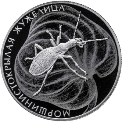 купить 2 рубля 2024 СПМД "Морщинистокрылая жужелица"