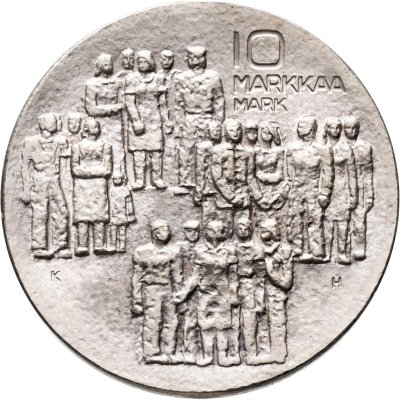 купить Финляндия 10 марок (markkaa) 1977 "60 лет независимости"