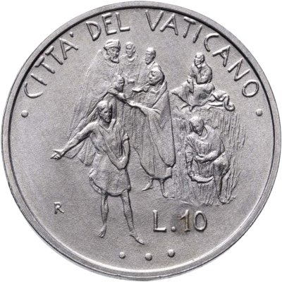 купить Ватикан 10 лир (lire) 1995