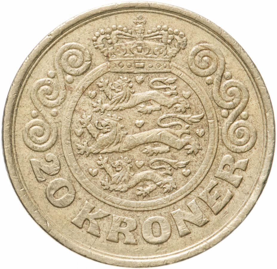 купить Дания 20 крон (kroner) 1990 (тип портрета 1)