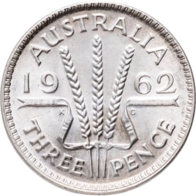купить Австралия 3 пенса (pence) 1962
