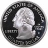 Купить США 25 центов (квотер, 1/4 доллара, quarter dollar) 2007 "Квотер штата Юта (Utah)", знак монетного двора "S" - Сан-Франциско
