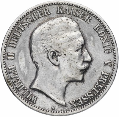 купить Германская Империя (Пруссия) 5 марок (mark) 1908