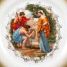 Купить Набор из 2 тарелок с декором в виде античных сцен, фарфор, крытье, деколь с дорисовкой, золочение, Фабрика И.Е. Кузнецова на Волхове, Российская империя, 1913-1918 гг.