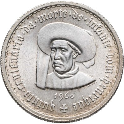 купить Португалия 5 эскудо (escudos) 1960 500 лет со дня смерти принца Генриха